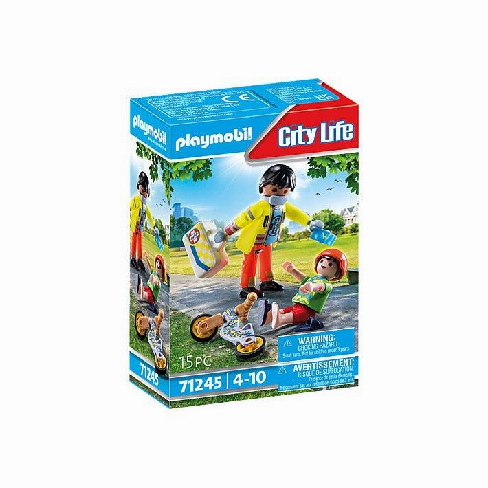 Playmobil Toys City Life - Paramedic with Patient