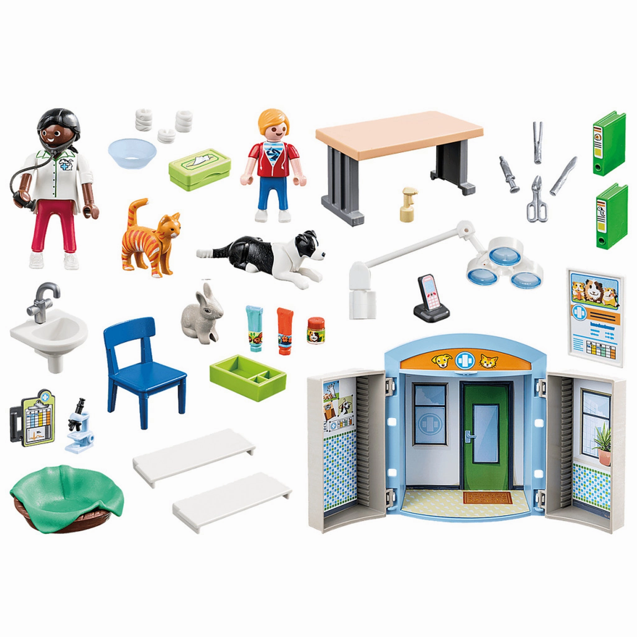 Playmobil Toys City Life - Vet Clinic Play Box 70309