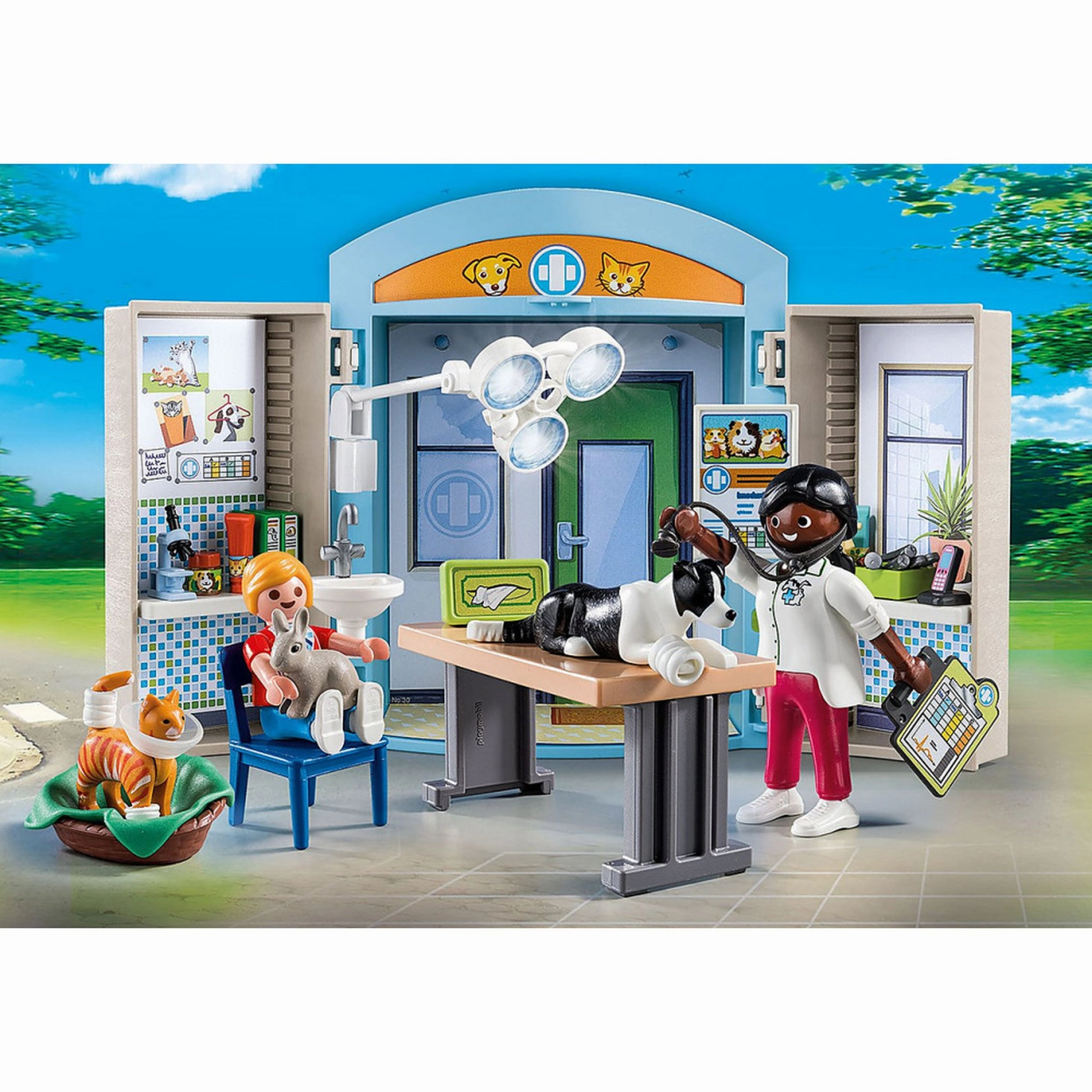 Playmobil Toys City Life - Vet Clinic Play Box 70309