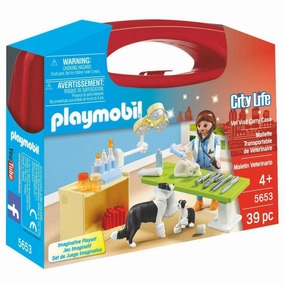 Playmobil Toys City Life - Vet Visit Carry Case 5653