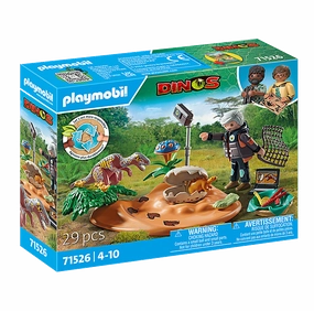 Playmobil Toys Dinos - Stegosaurus Nest with Egg Thief 71526