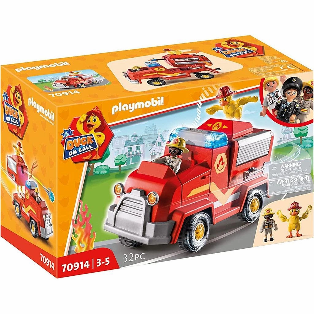 Playmobil Toys Duck On Call - Fire Brigade Emergency Vehicle