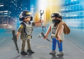 Playmobil Toys Duo Pack Tactical Police with Thief 71505
