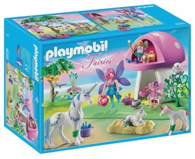 Playmobil Toys Fairies with Toadstool House 6055