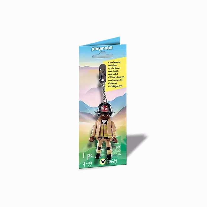 Playmobil Toys Firefighter Keychain