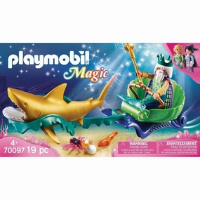 Playmobil Toys King of the Sea with Shark Carriage