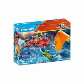 Playmobil Toys Kitesurfer Rescue with Speedboat