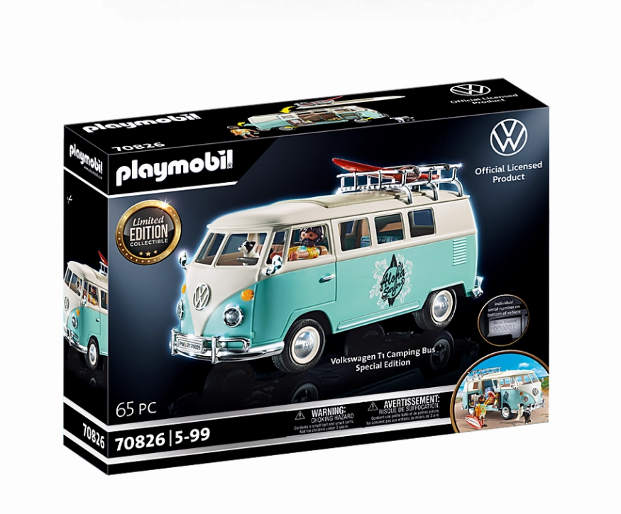 Playmobil Toys Limited Edition Collection - Volkswagen T1 Camping Bus 70826