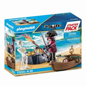 Playmobil Toys Pirates - Starter Pack Pirate with Rowboat 71254