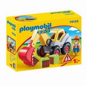Playmobil Toys Playmobil 1.2.3 - Shovel Excavator 70125