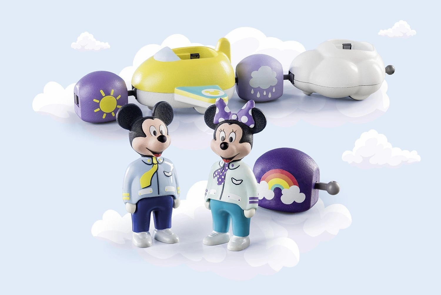 Playmobil Toys Playmobil 1.2.3 Disney Mickey & Minnie's Cloud Ride