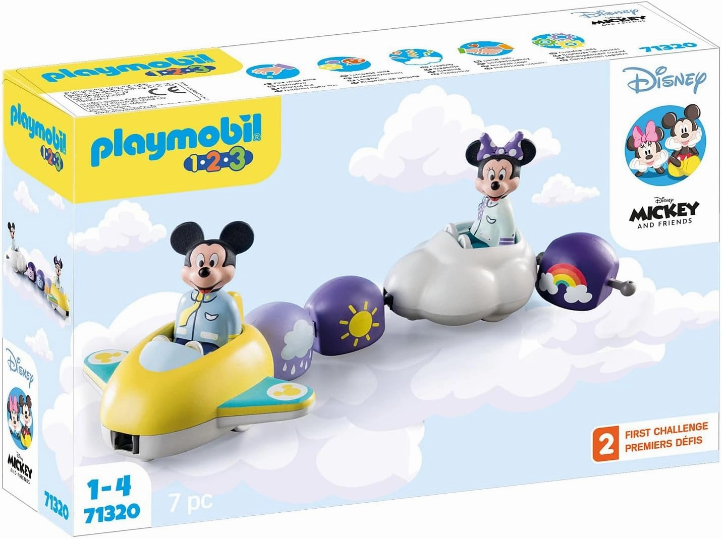 Playmobil Toys Playmobil 1.2.3 Disney Mickey & Minnie's Cloud Ride