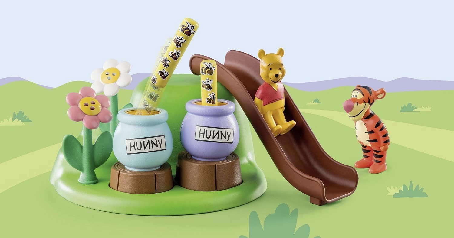 Playmobil Toys Playmobil 1.2.3 Disney Winnie & Tigger's Bee Garden