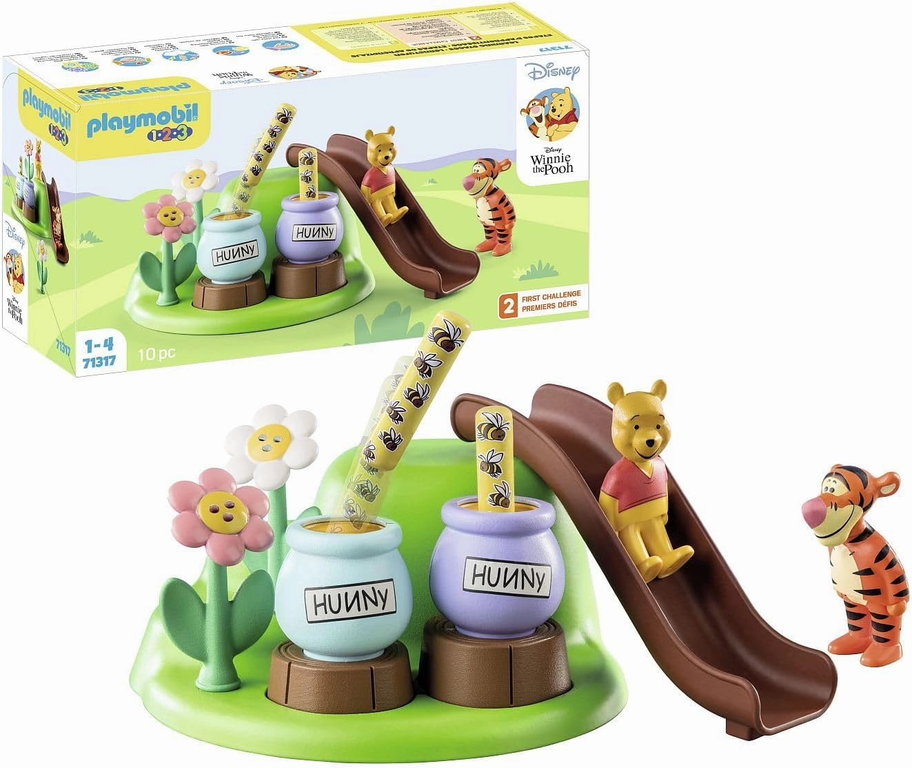 Playmobil Toys Playmobil 1.2.3 Disney Winnie & Tigger's Bee Garden