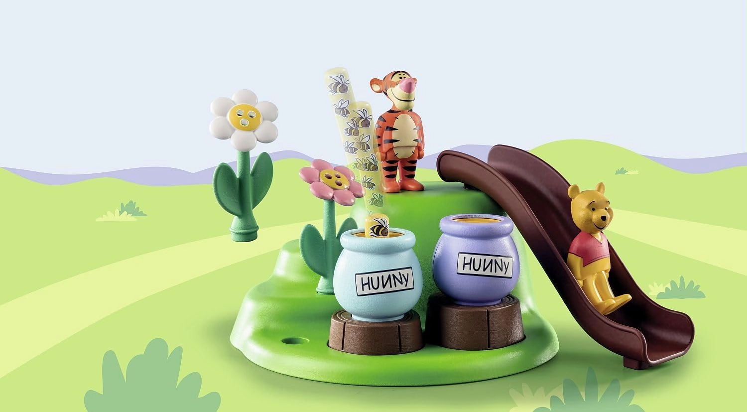 Playmobil Toys Playmobil 1.2.3 Disney Winnie & Tigger's Bee Garden