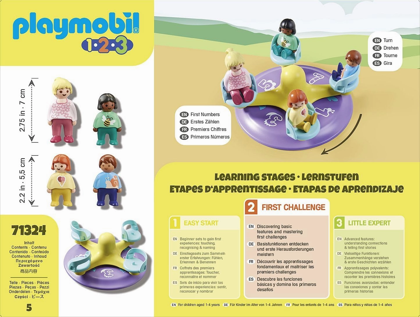 Playmobil Toys Playmobil 1.2.3 Number-Merry-Go-Round