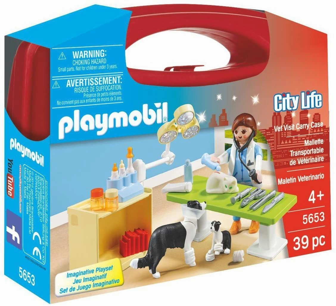 Playmobil Toys Playmobil 5653 City Life Collectable Small Vet Carry Case