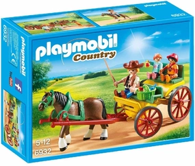 Playmobil Toys Playmobil 6932 Country Horse-Drawn Wagon with Children and Driver