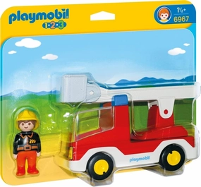 Playmobil Toys Playmobil 6967 1.2.3 Fireman with Ladder Unit Fire Truck