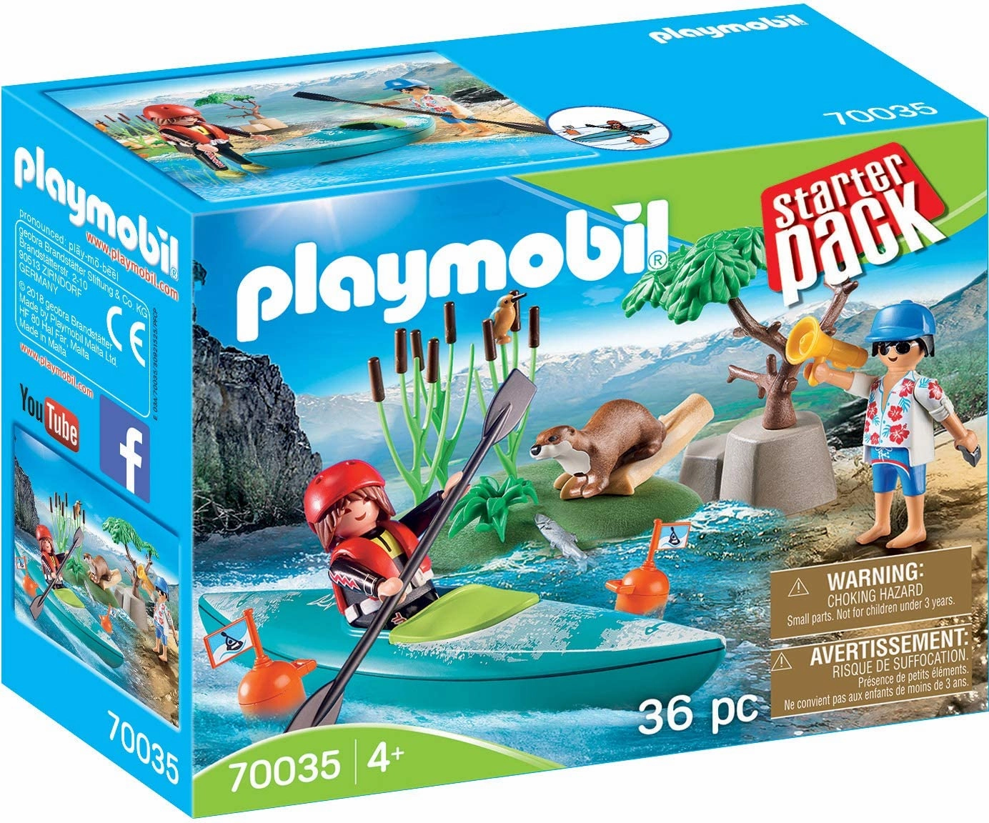 Playmobil Toys Playmobil 70035 Kayak Adventure Starter Pack