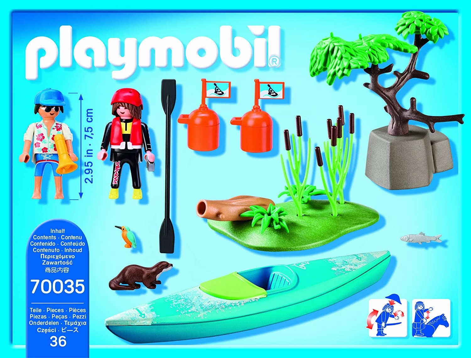 Playmobil Toys Playmobil 70035 Kayak Adventure Starter Pack