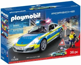 Playmobil Toys Playmobil 70066 Porsche 911 Carrera 4S Police Car with Lights and Sound