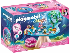Playmobil Toys Playmobil 70096 Magic Mermaids Beauty Salon with Pearl Case, Multicoloured, 24.8 x 7.0 x 14.2cm