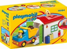 Playmobil Toys Playmobil 70184 1.2.3 Garbage Truck for Children 18 Months 