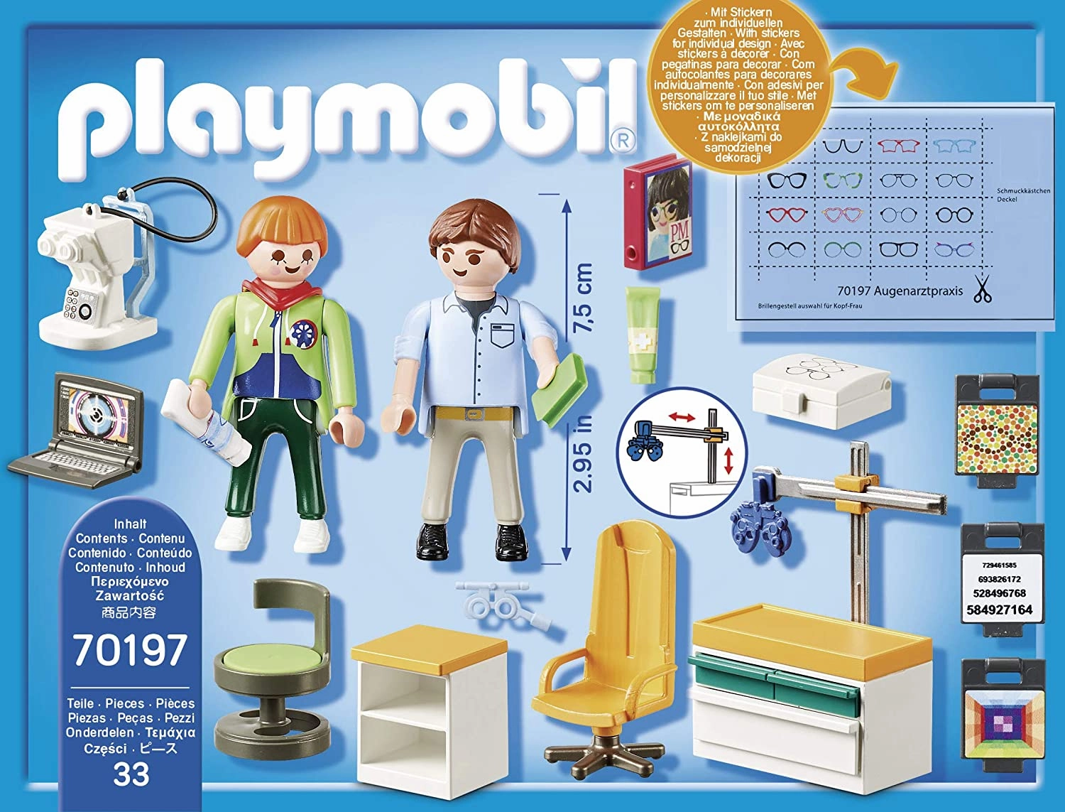Playmobil Toys Playmobil 70197 City Life At the Specialist Doctor Ophthalmologist