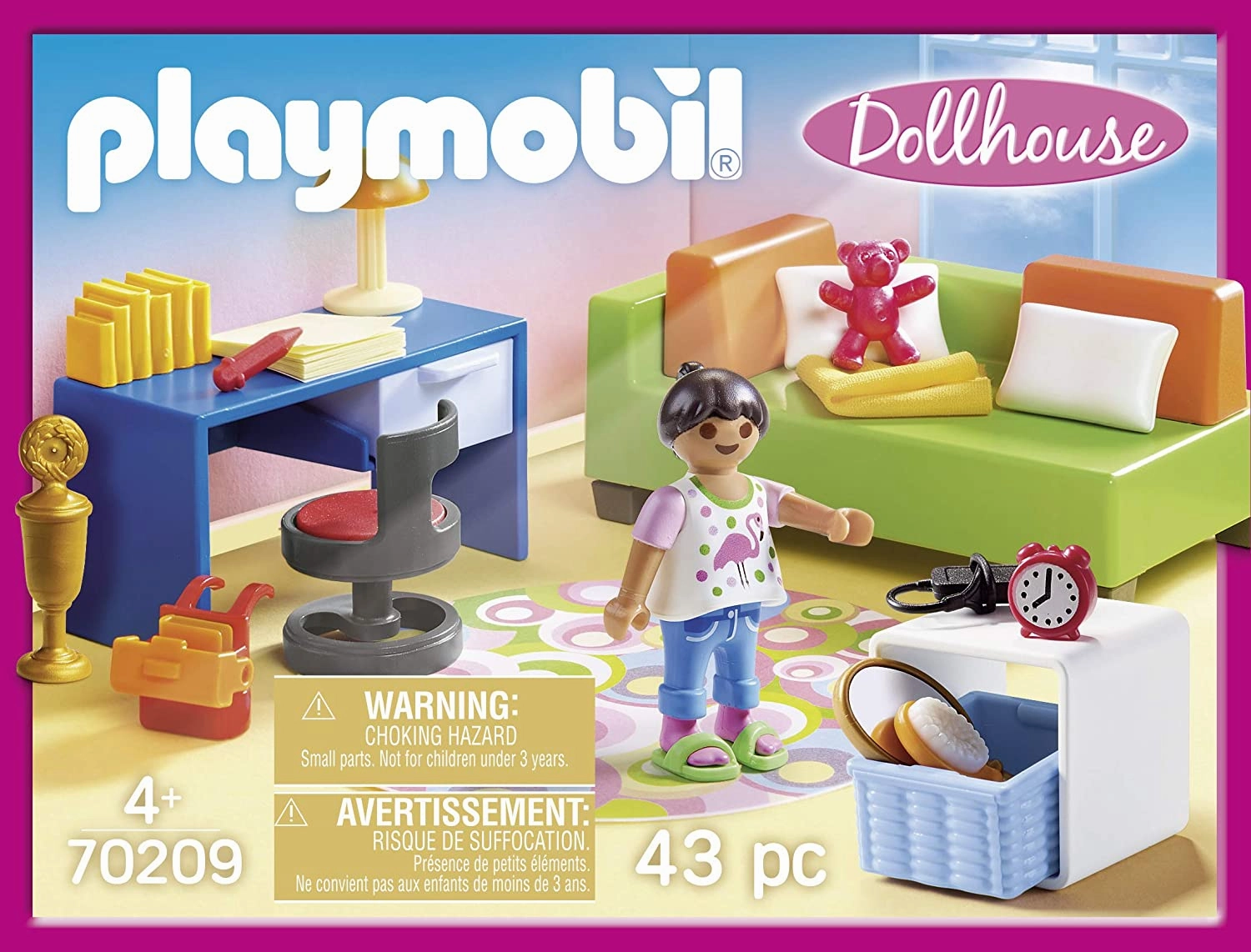 Playmobil Toys Playmobil 70209 Childrens Room with Sofa Bed