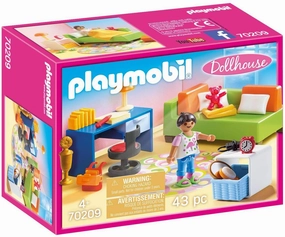 Playmobil Toys Playmobil 70209 Childrens Room with Sofa Bed