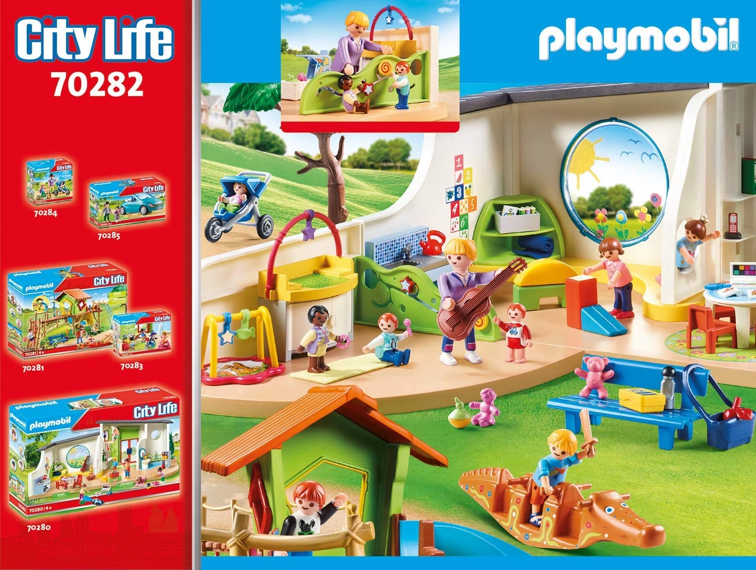 Playmobil Toys Playmobil 70282 City Life Toddler Room for Children Ages 4 