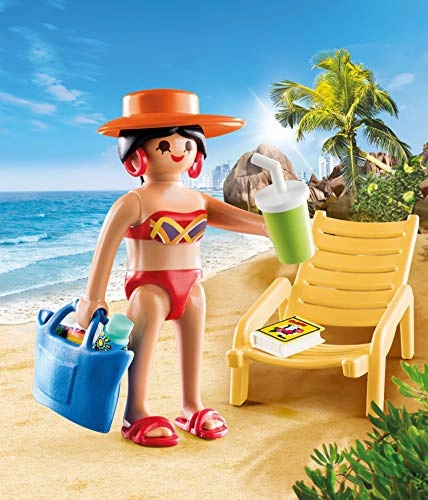 Playmobil Toys Playmobil 70300 Special Plus Sunbather with Lounge Chair 9.29 x 11.98 x 3.81 cm, Colourful