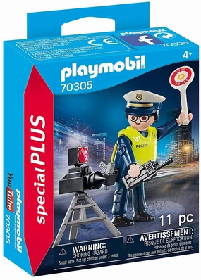 Playmobil Toys Playmobil 70305 Special Plus Police Officer with Speed Trap