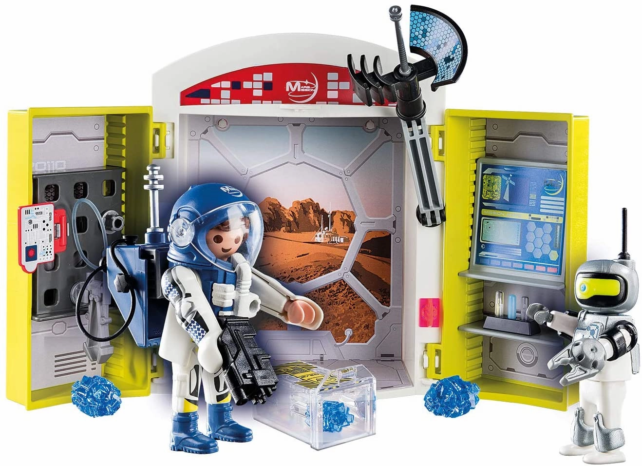 Playmobil Toys Playmobil 70307 Space Mars Mission Play Box for Children Ages 4 