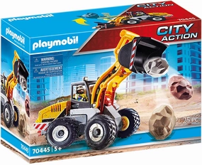 Playmobil Toys Playmobil 70445 City Action Construction Front End Loader with Movable Bucket, for Children Ages 5 