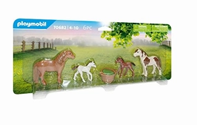 Playmobil Toys Playmobil 70682 2 Ponys With 2 Foals, Multicoloured, One Size