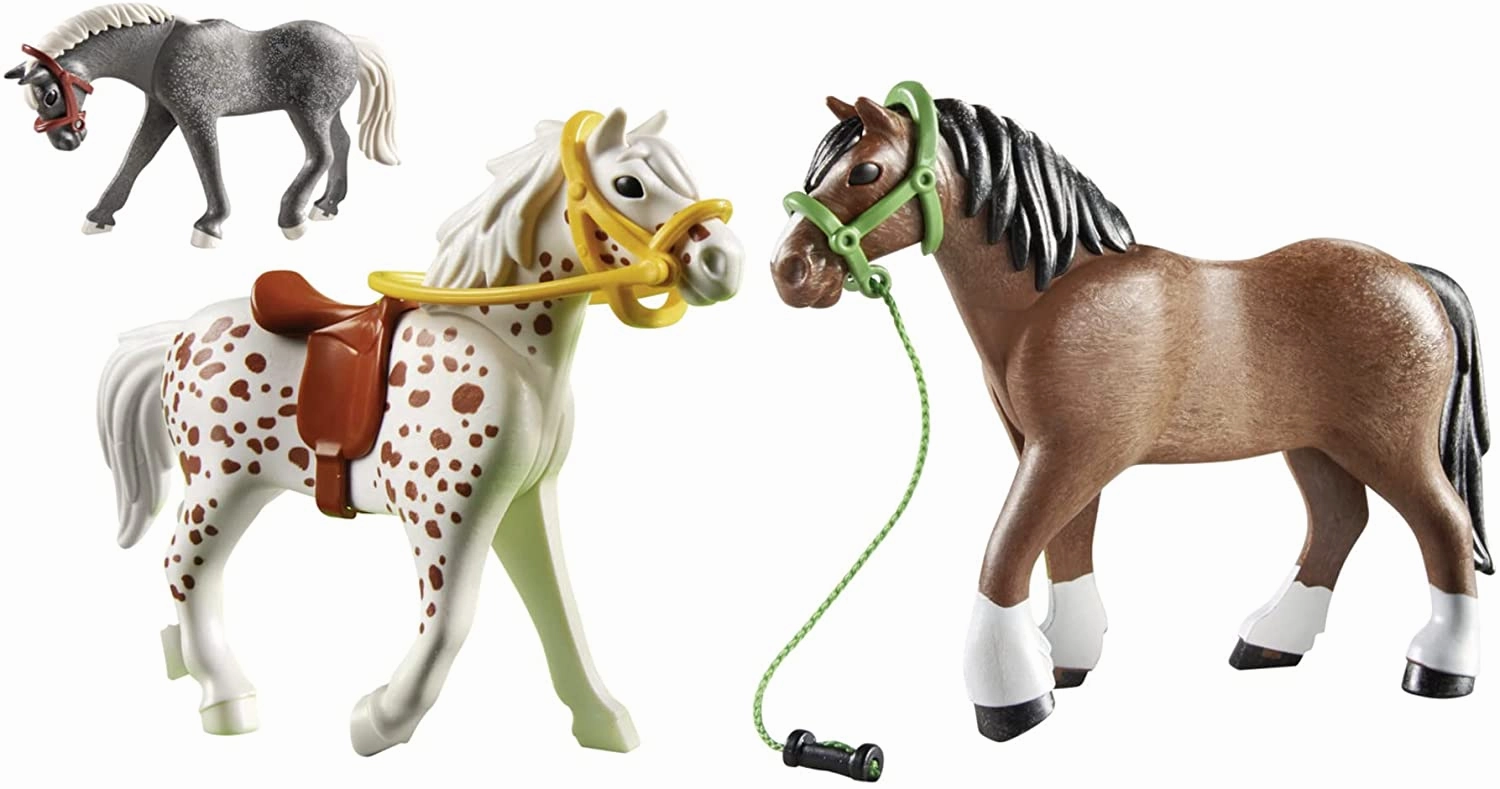 Playmobil Toys Playmobil 70683 3 Horses, Multicoloured, One Size