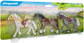 Playmobil Toys Playmobil 70683 3 Horses, Multicoloured, One Size