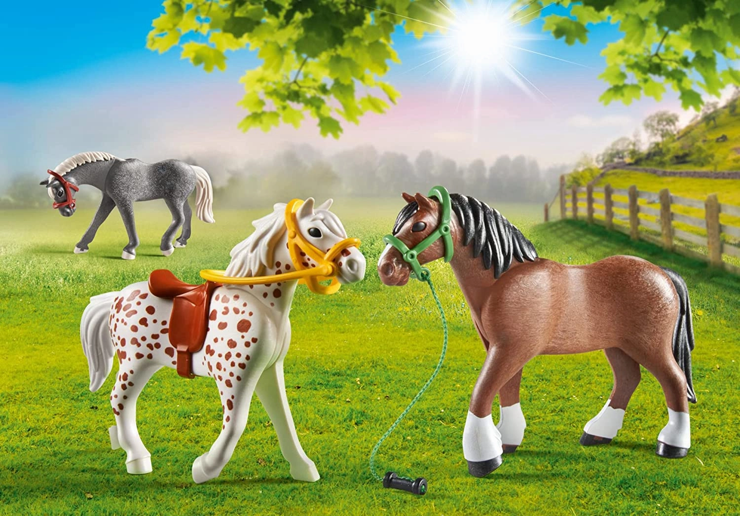 Playmobil Toys Playmobil 70683 3 Horses, Multicoloured, One Size
