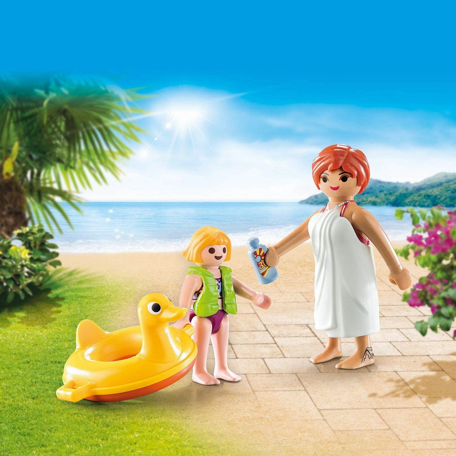 Playmobil Toys Playmobil 70690 Swimming Guests Duo Pack, Multicoloured, One Size
