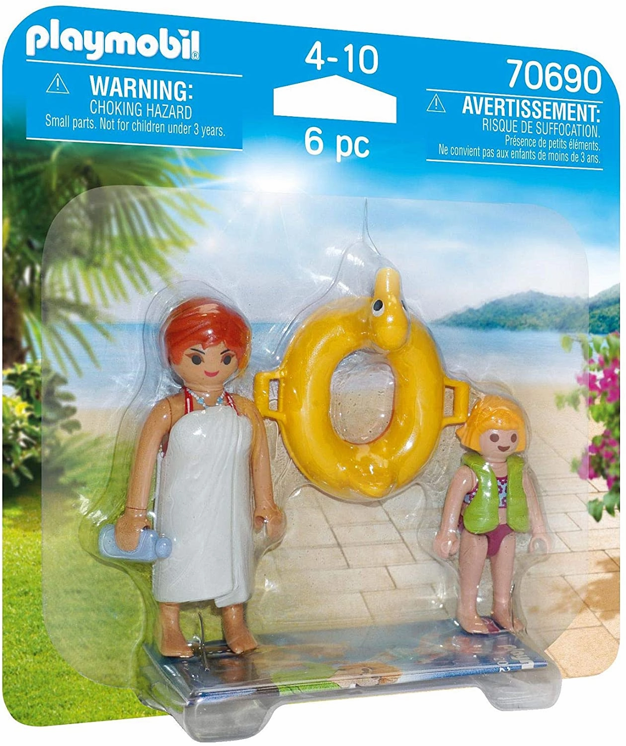 Playmobil Toys Playmobil 70690 Swimming Guests Duo Pack, Multicoloured, One Size