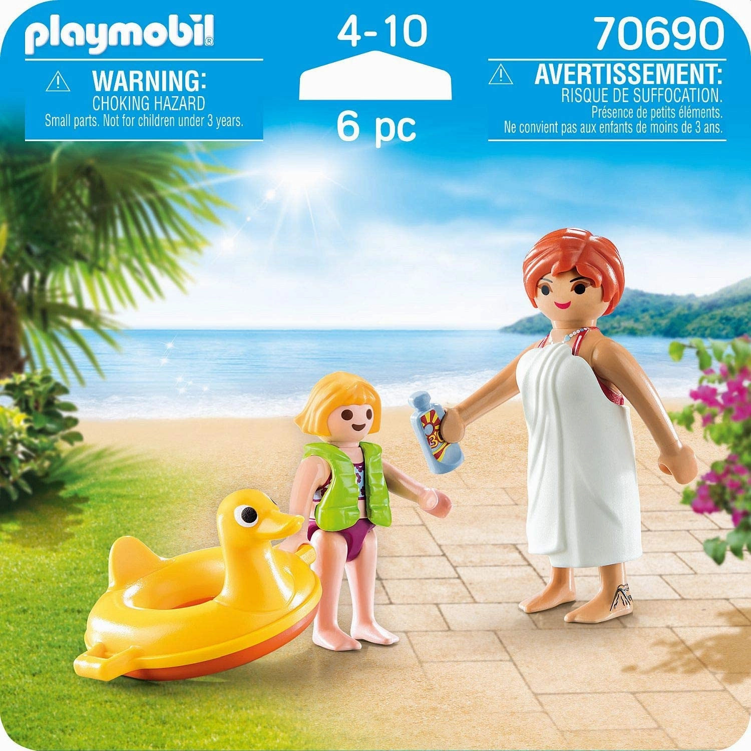 Playmobil Toys Playmobil 70690 Swimming Guests Duo Pack, Multicoloured, One Size