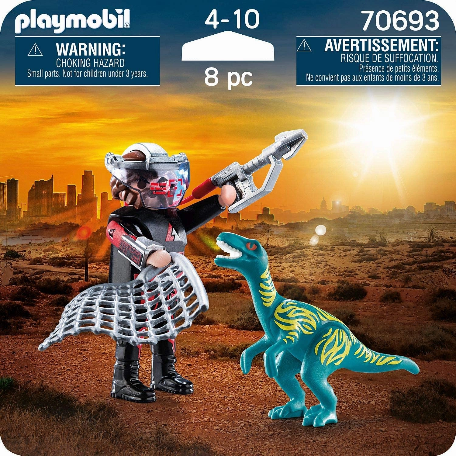 Playmobil Toys Playmobil 70693 DuoPack Velociraptor with Dino Catcher