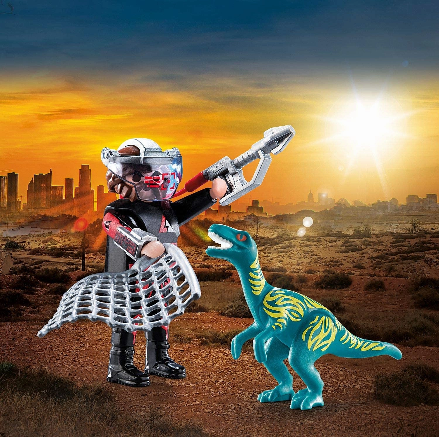 Playmobil Toys Playmobil 70693 DuoPack Velociraptor with Dino Catcher