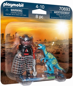 Playmobil Toys Playmobil 70693 DuoPack Velociraptor with Dino Catcher