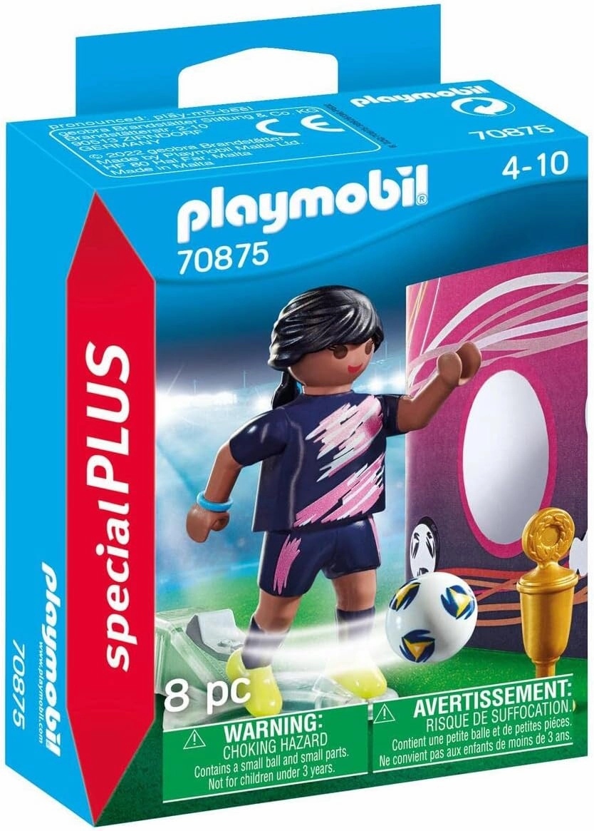 Playmobil Toys Playmobil 70875 Female Soccer Player, Fun Imaginative Role-Play, PlaySets Suitable for Children