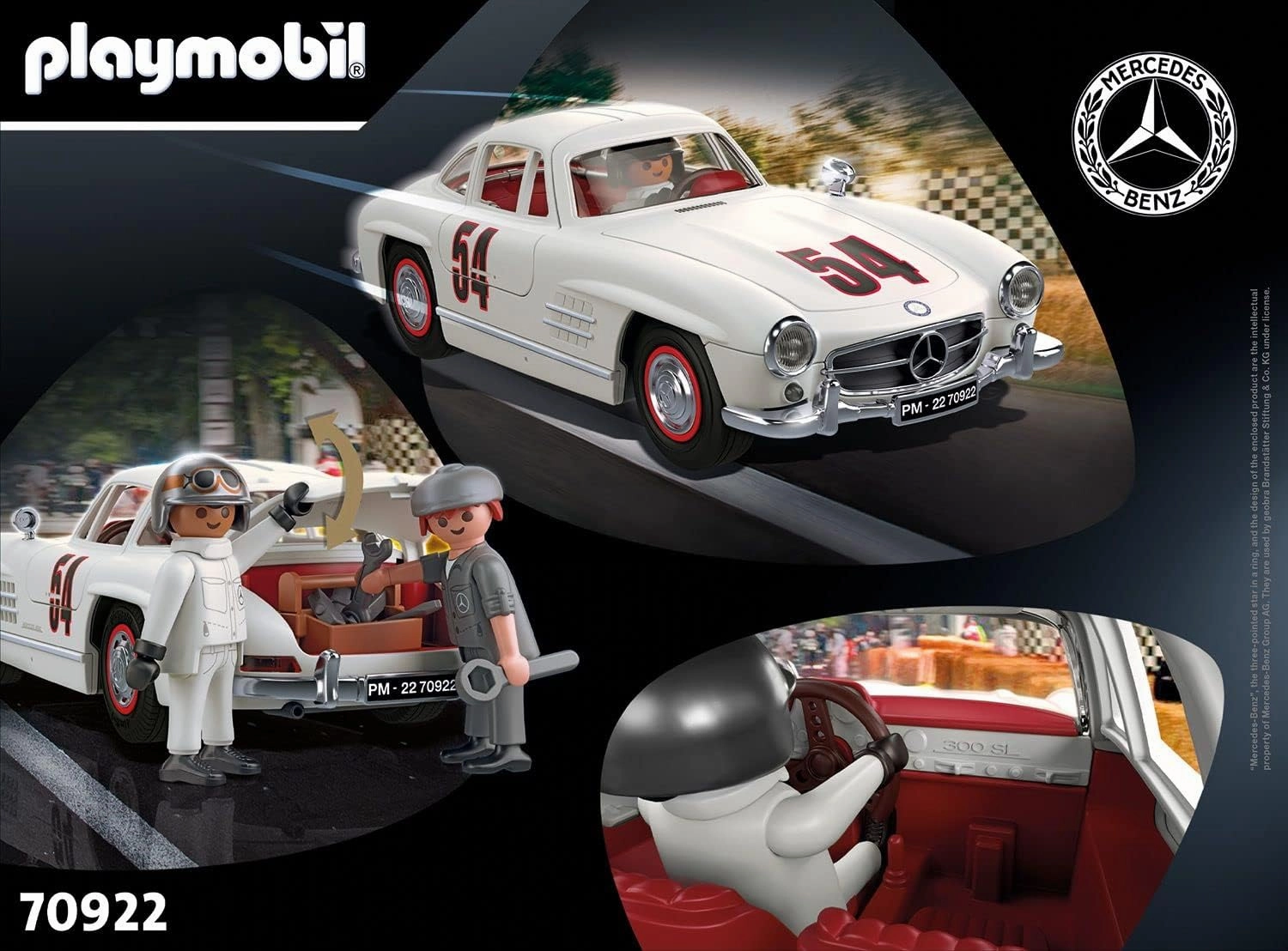 Playmobil Toys Playmobil 70922 Mercedes-Benz 300 SL, Model Car for Adults or Toy Car for Children