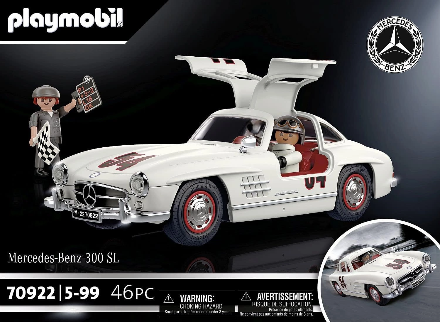 Playmobil Toys Playmobil 70922 Mercedes-Benz 300 SL, Model Car for Adults or Toy Car for Children