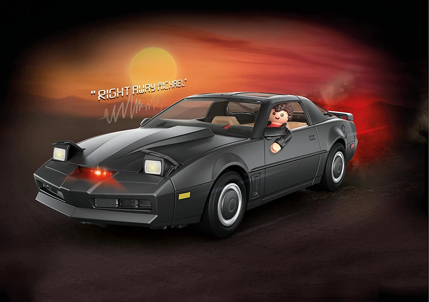 Playmobil Toys Playmobil 70924 Knight Rider - KI.T.T. Children's car toy from movies and TV programme. Model cars from the TV series Knight Rider. Collectable TV model cars. Suitable for all ages.